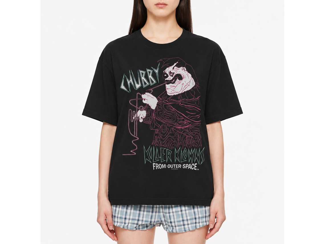 Rockinstone Killer Klowns Killer Klowns Chubby Black Adult T-shirt Size:xl