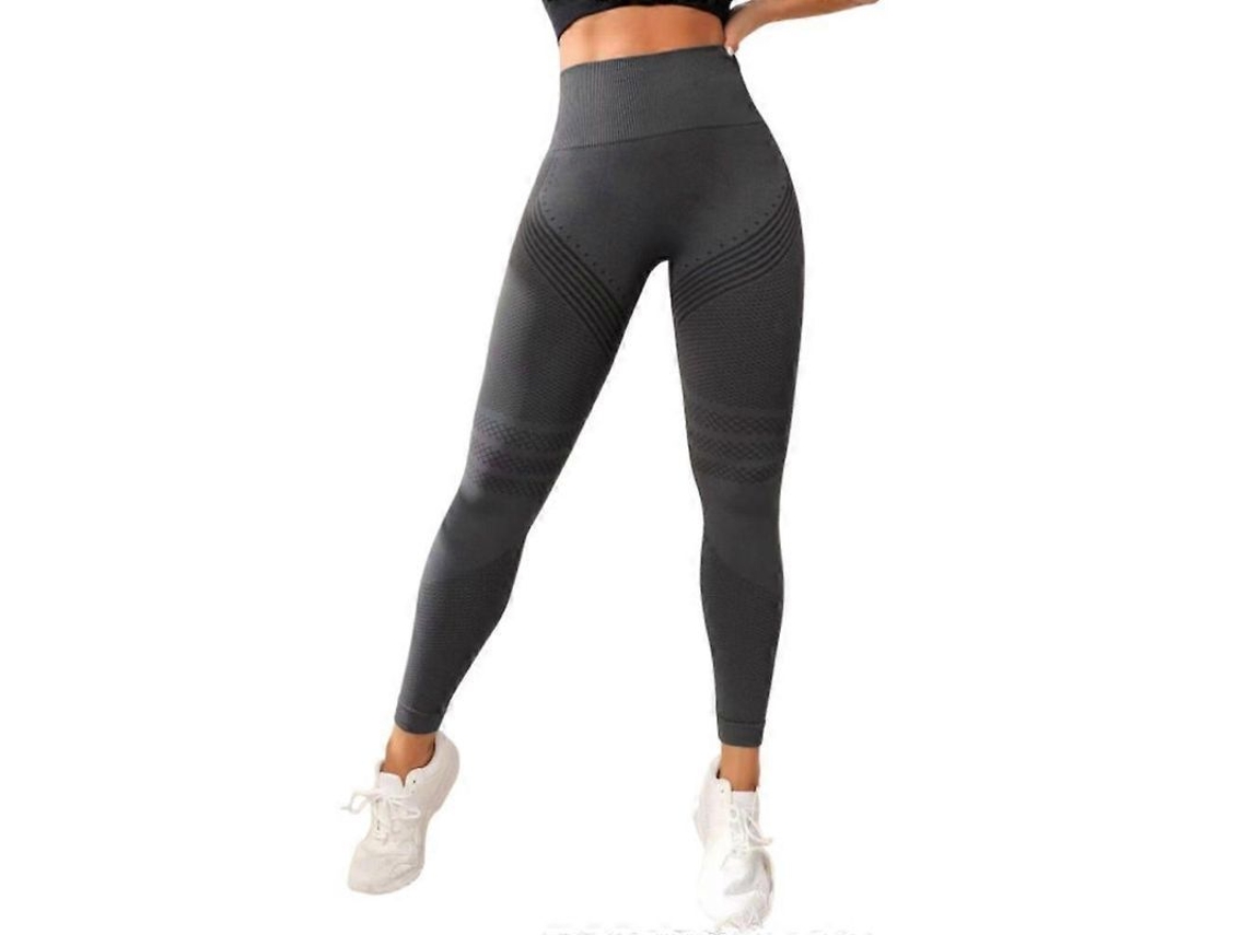 Calcinha Anticelulite De Alta Qualidade Com Efeito Modelador E Cintura Elástica - Ideal Para Yoga, Corrida E Atividades Físicas Cinza Escuro