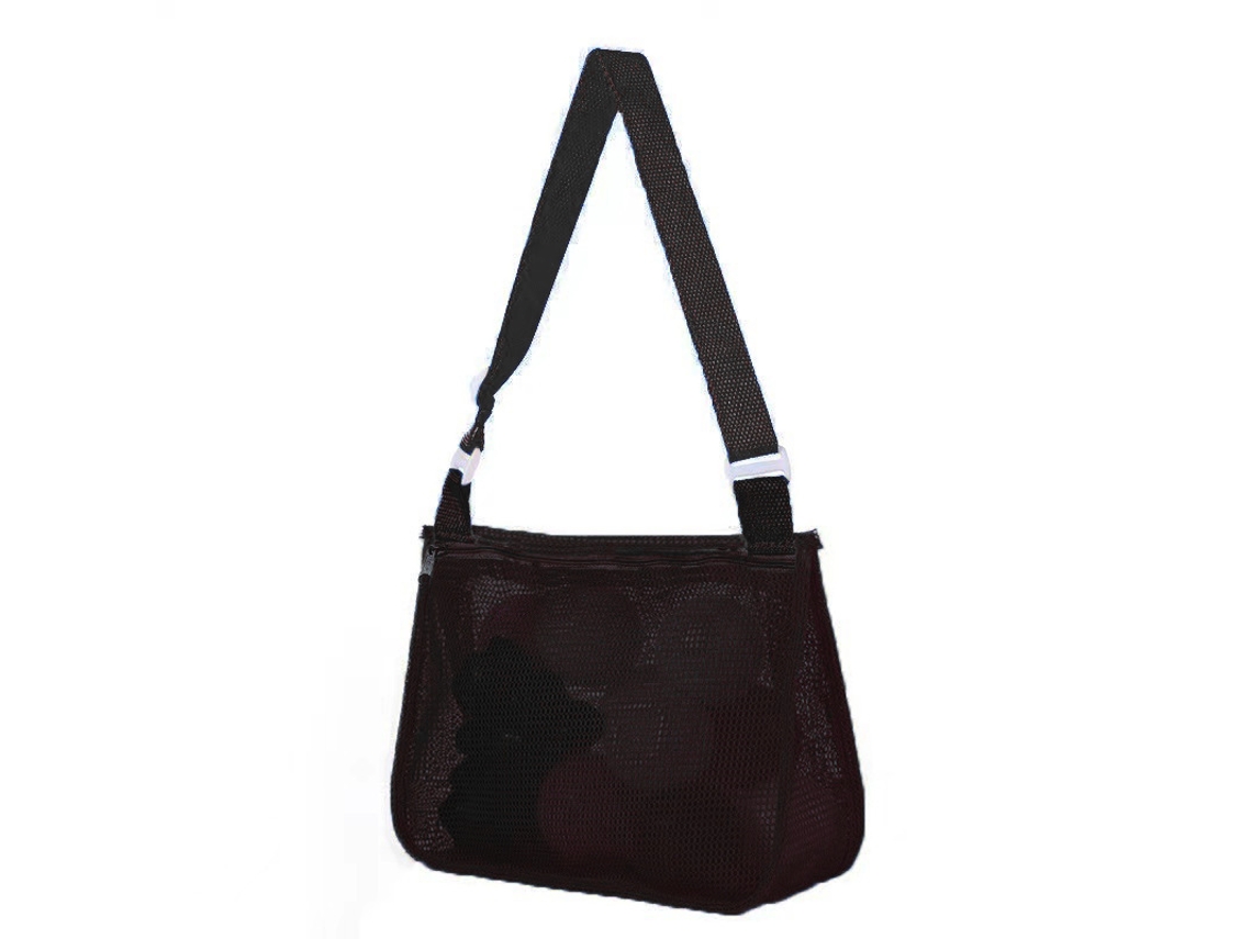Bolsa De Armazenamento De Malha Para Brinquedos De Praia Yuysan 21x25x8cm Preto (aa24)