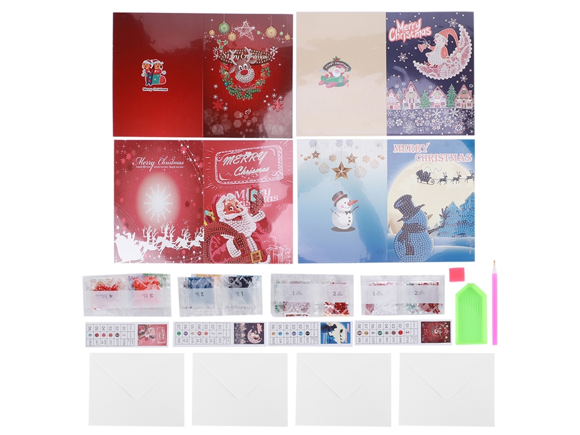 Kit De Cartão Comemorativo Com Pintura Diamante De Natal Inovador, Decoração, Presentes Para Festivais Faça Você Mesmo Aquaforge