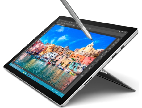 Portátil Híbrido 12.3'' MICROSOFT Surface Pro 4 i5 - 128GB — i5 -6300U / 4GB / SSD 128GB
