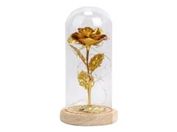 Rosa Artificial Com Luz Led Colorida Decoração Romântica Para Dia De São Valentim Aniversário Ouro