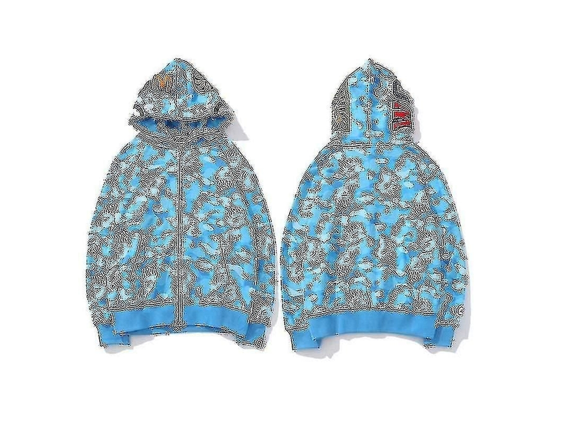 MOLETOM Fasst Camuflagem Homem Menino com Zíper Casual | S/MARCA