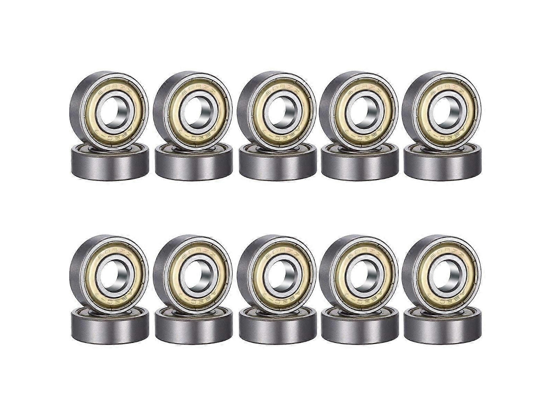 Rebe-20 Rodamentos De Bola 608 Zz De Acero Carbono, Doble Escudo, 8x22x7mm Para Patinetas, Patines Y Motores