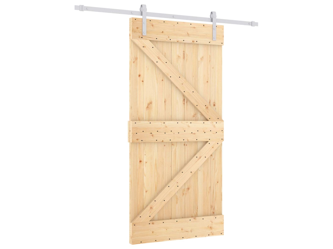 Maison Exclusive - Porta Deslizante 100 X 210 Cm Madeira De Pinho Maciça