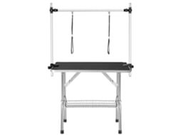 Mesa Profissional Dobrável com Braço e Suporte Coleira Preta 60kg