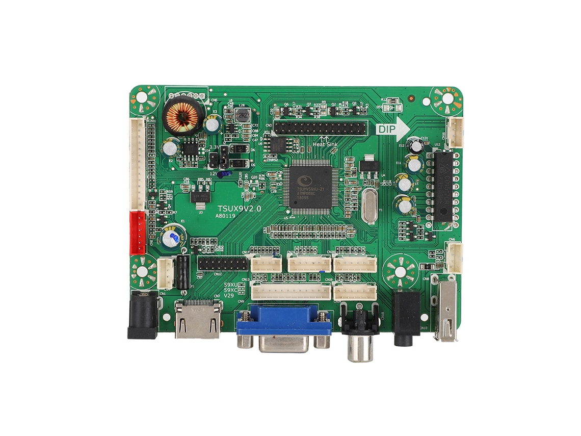 Placa de driver lcd Tsux9 V2.0 Zhide EOOCOO interface hdmi+av, usb