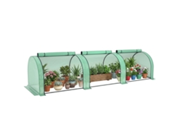 Cama Elevada de Jardim BTFORUS em HDPE, floreira redonda φ123x21 cm marrom