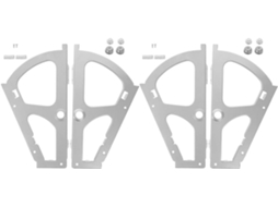 Dobradiças Metálicas Para Gaveta De Sapatos, 2 Pares, Placas De Aço Para Organizador Sapatos Armário, Suporte Articulado