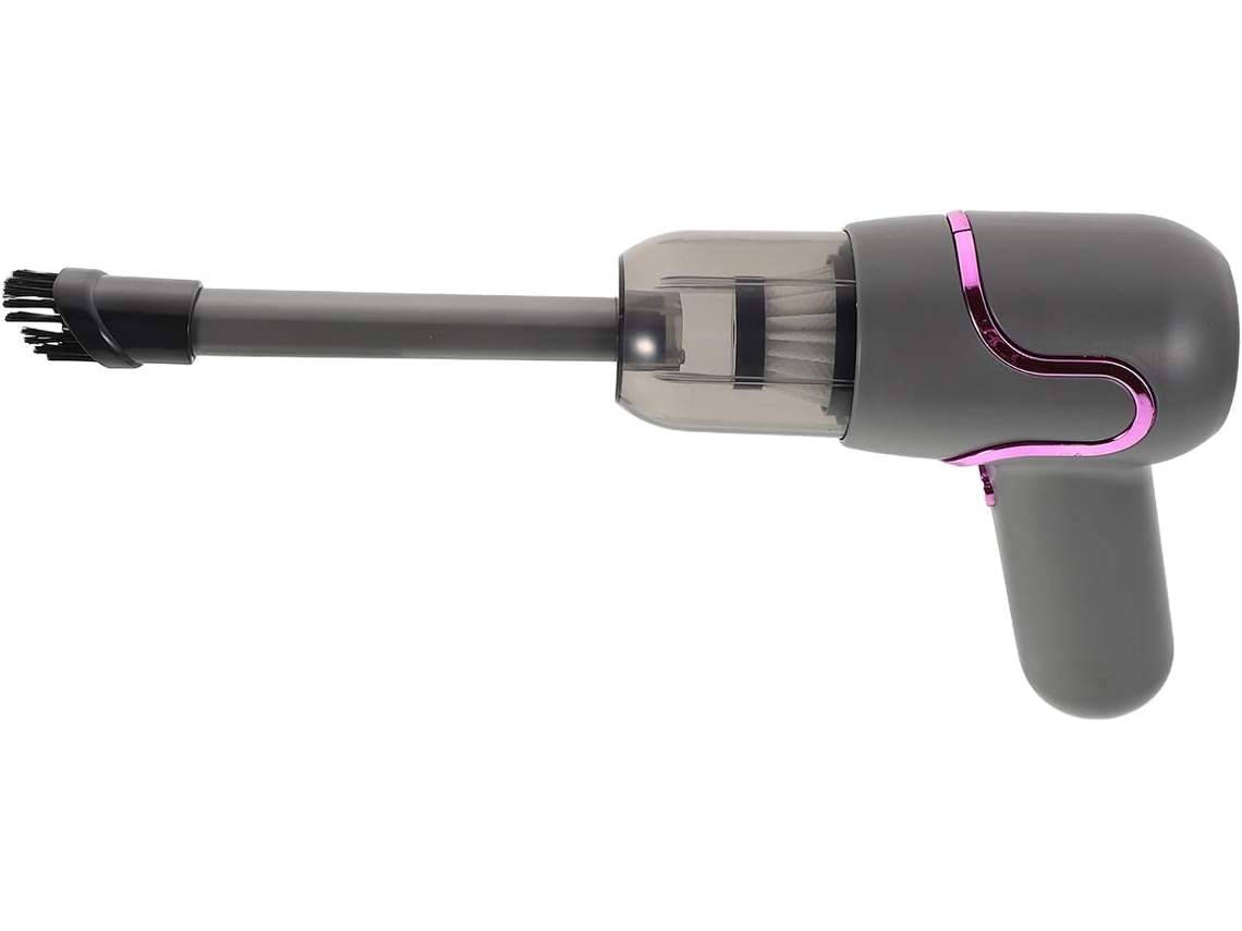 Aspirador De Pó Portátil Recarregável Sem Fio Para Carro, Compacto, Preto, Abs Ps