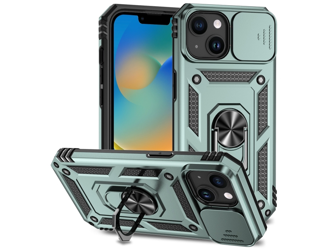 Capa Para Iphone 15 - Suporte Deslizante Para Câmera