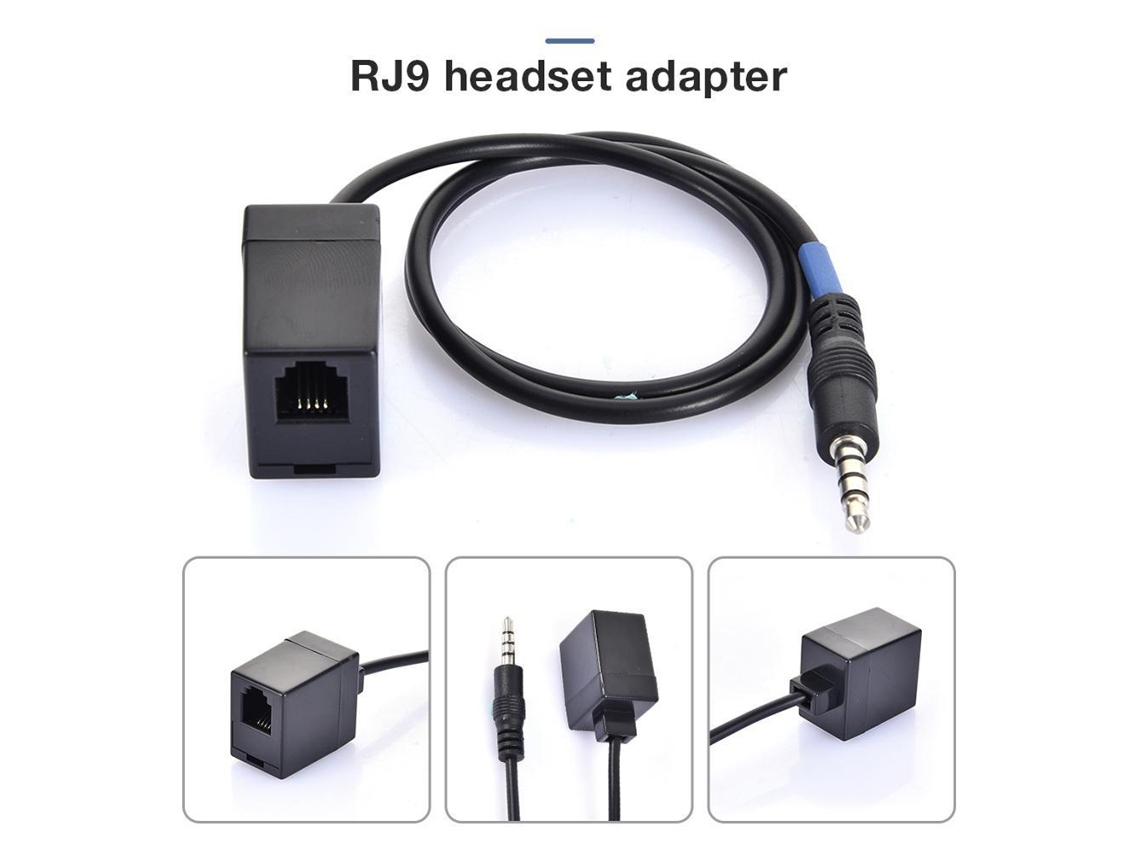Cabo adaptador 3.5mm para RJ9 com extensão EOOCOO