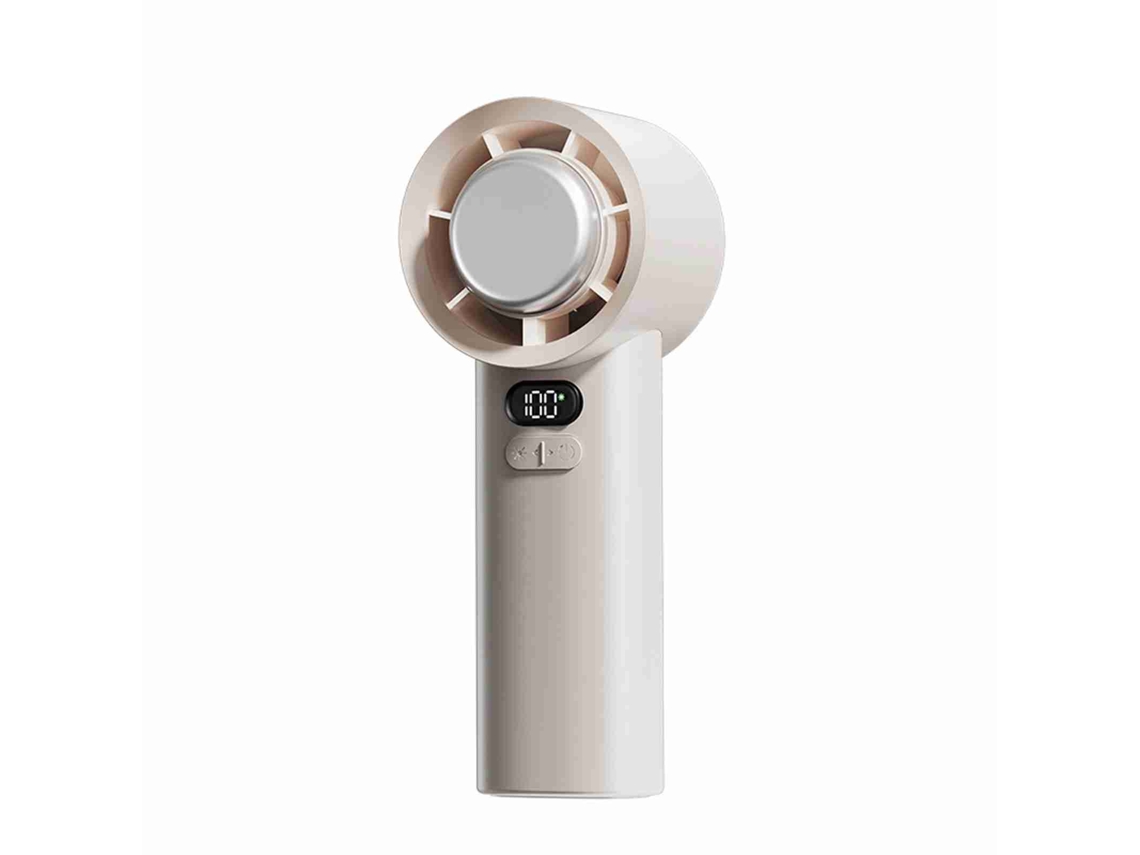 Handheld Fan 3600mah Usb Rechargeable Lcd Display Mini Cooling Fan