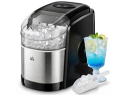Máquina de Gelo Autolimpante,9 Cubos em 6 12 Min,pp e Aço Inox,24.2x35.3x33 Cm,preto BTFORUS