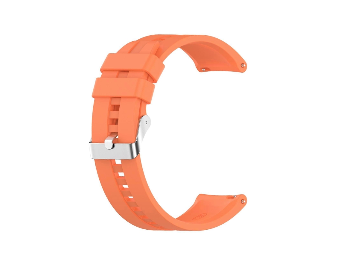 Pulseira De Silicone Com Fivela Prateada Para Huawei Watch Gt 3 46mm/gt 22mm (branca)