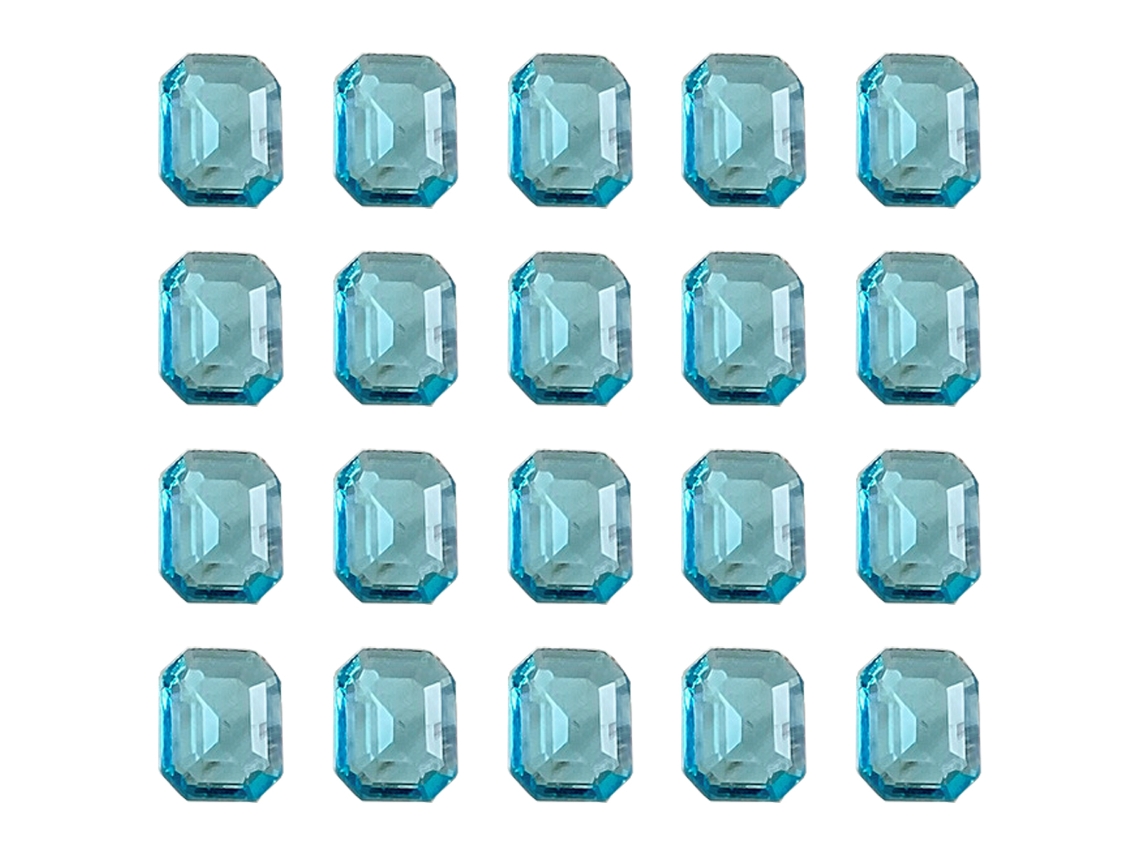 10Pcs Ornamentos de Unhas com Broca Azul Gelo Através Da Luz Da Lua NEVEANCE