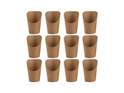 50 Unidades De Cones De Papel Para Batatas Fritas Allinless