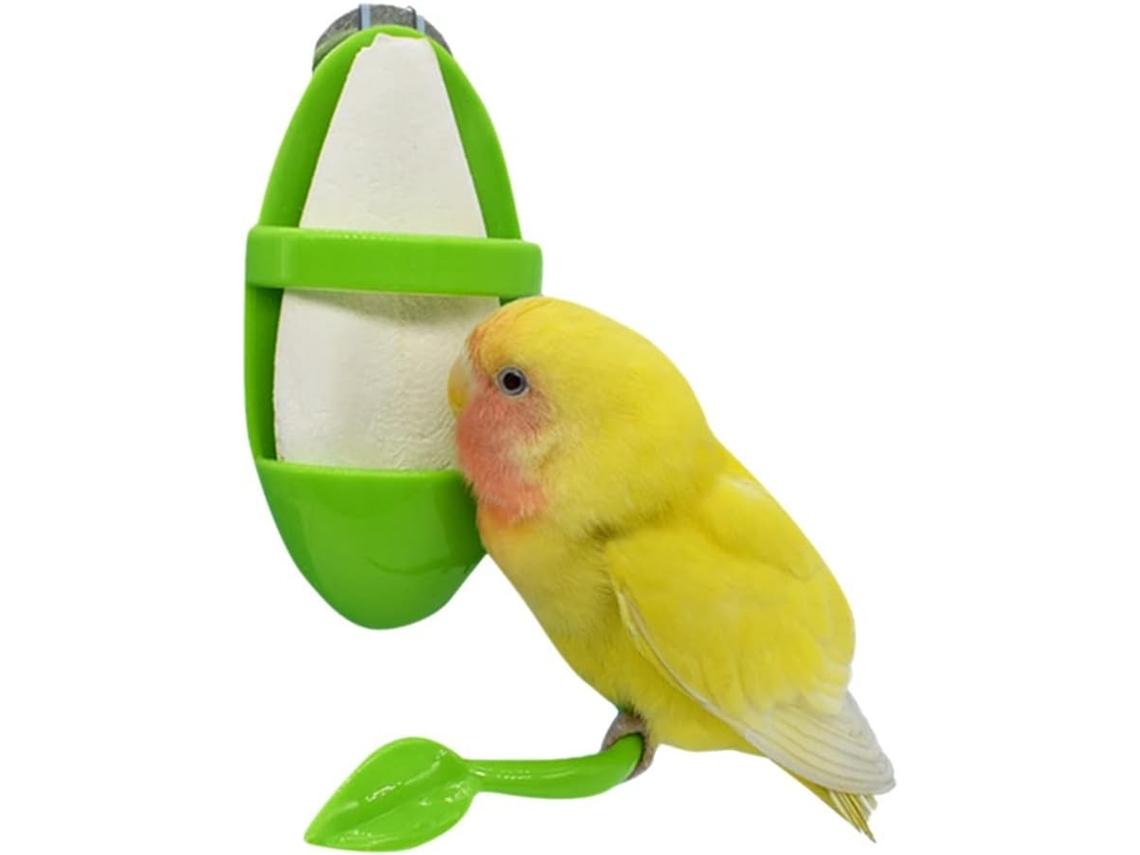Alimentador para Papagaios com Suporte, Prateleira para Frutas e Legumes, Recipiente de Plástico para Pendurar Alimentos AQUAFORGE