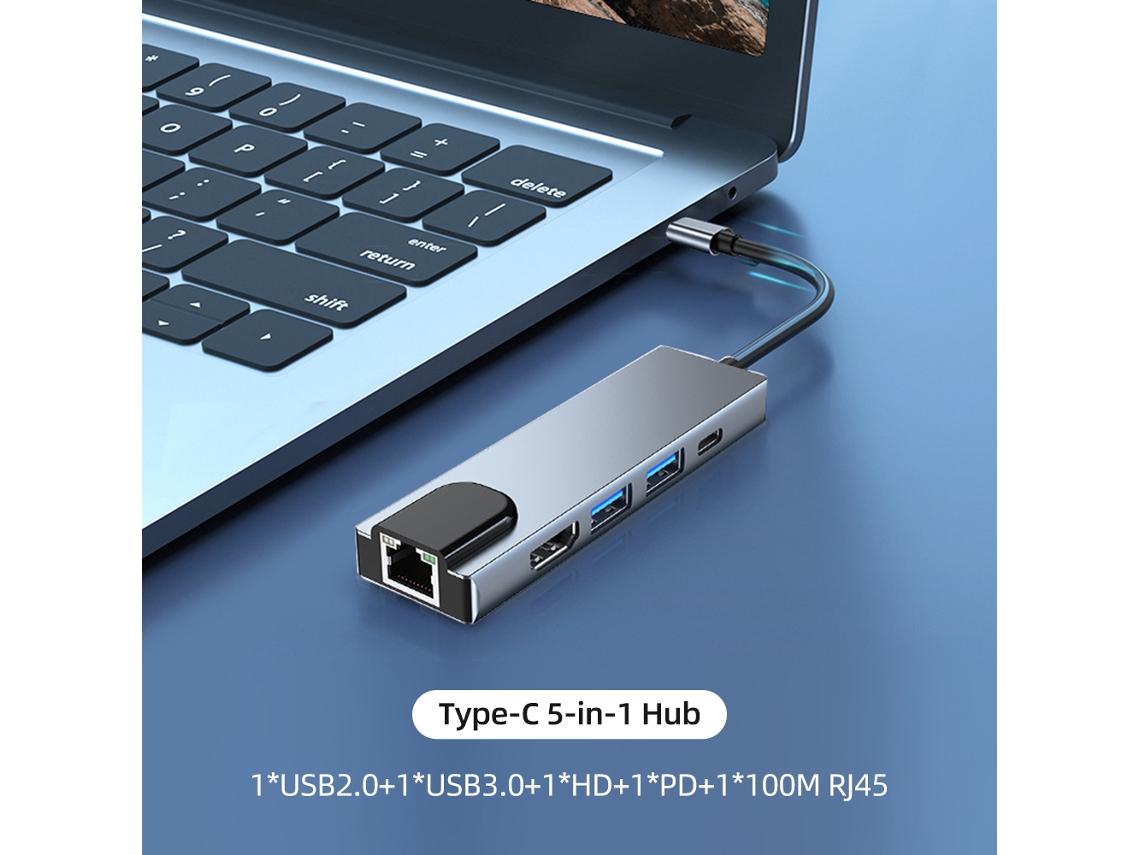 Conversor Usb c 5 em 1 LAXISCREED