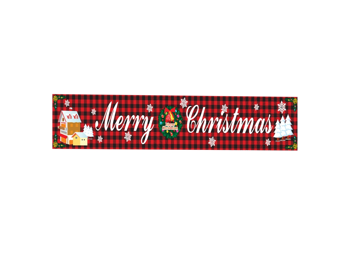 Laxiscreed Bandeira Natal Decorativa 296x48cm Para Festas E Eventos