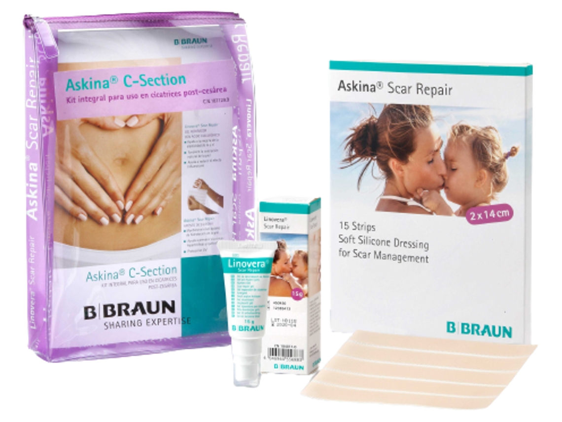 Kit de cicatriz para cesariana Askina 2 peças B BRAUN