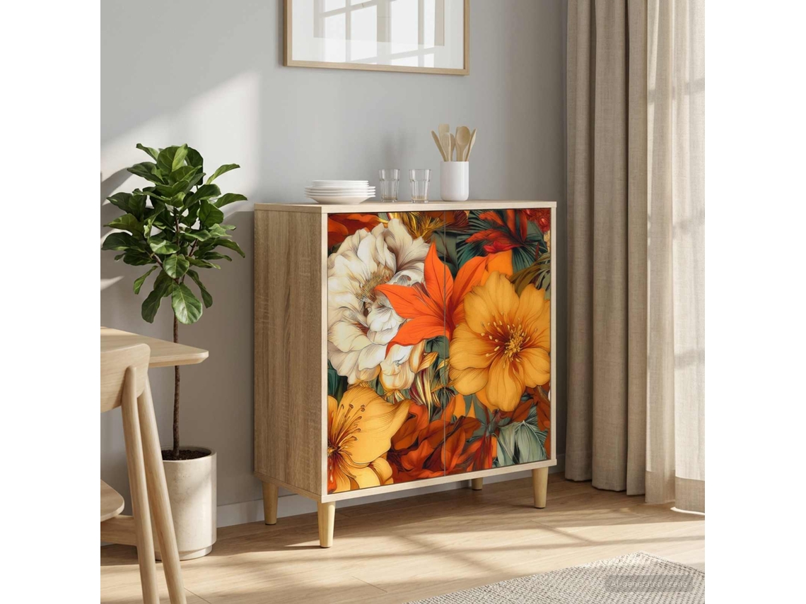 Vidaxl Buffet Gennep Sonoma 69 X 33 X 75 Cm Derivados De Madeira