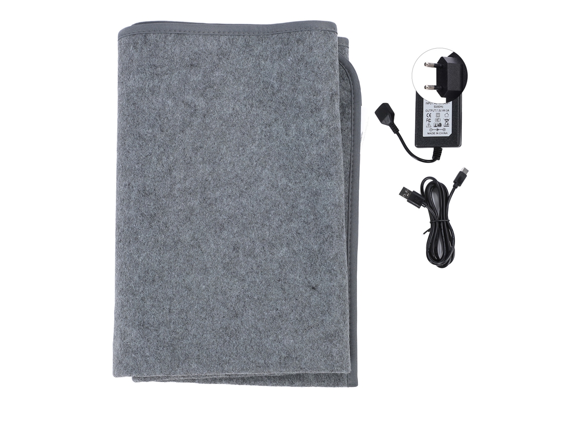 Cobertor Elétrico 160x80cm com Aquecimento Rápido, 3 Níveis, Lavável, 7.5v 3a S/MARCA