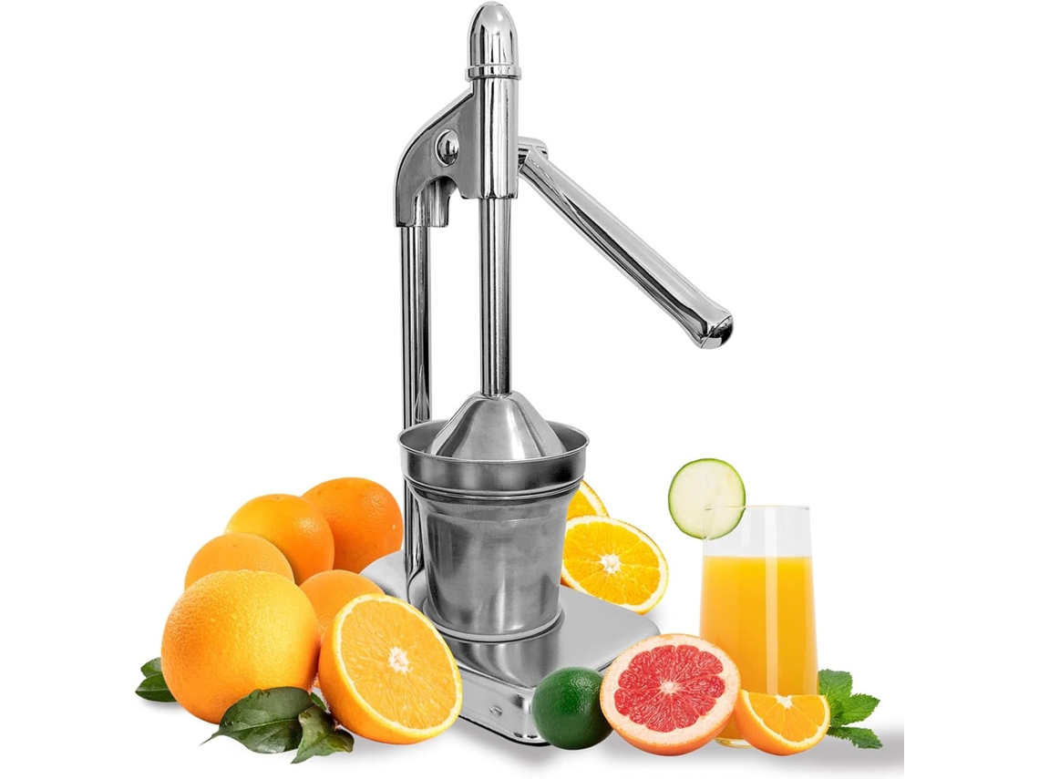 Espremedor Manual De Citrinos Para Laranjas, Limas E Romãs Em Aço Inoxidável