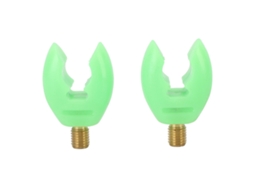 Suporte de Vara de Pesca com 2 Cabos de Silicone Verde