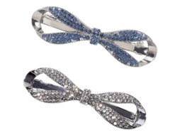 2026-2 Pinças Para Cabelo Com Cristais Brancos Rhinestone Para Meninas E Mulheres