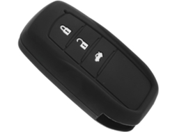 Capa De Chaveiro De Carro Em Silicone Macio Preto Compatível