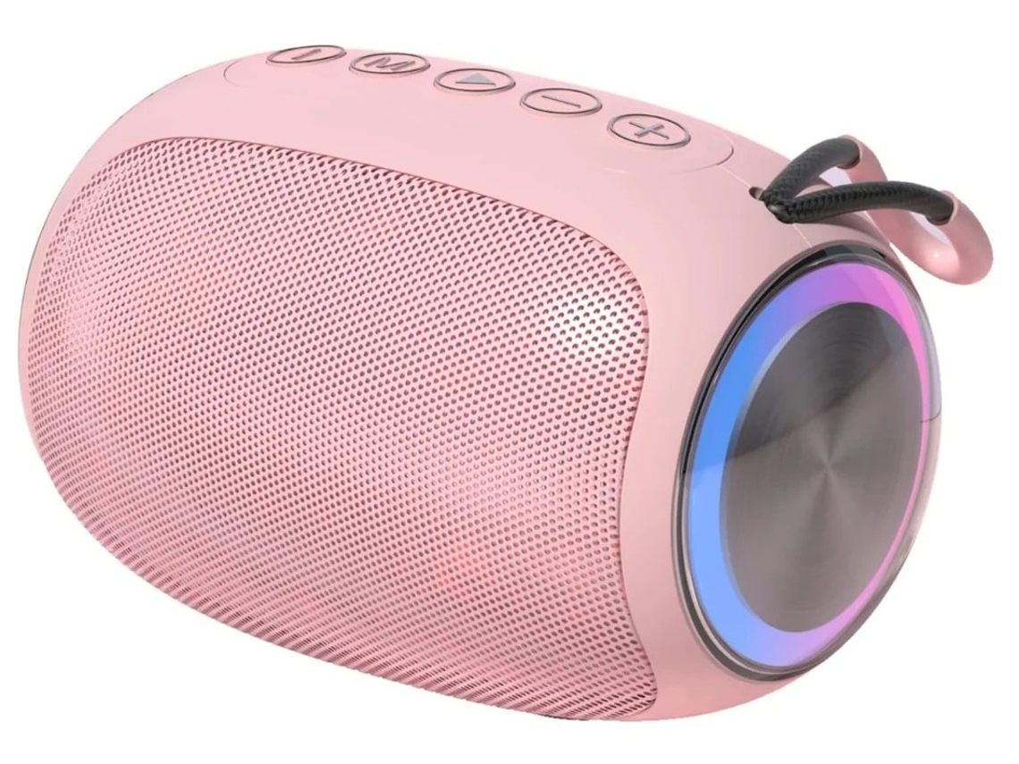 Alto Falante Bluetooth 5w Portátil Vários Modos De Reprodução Null2 Rosa Yizhood