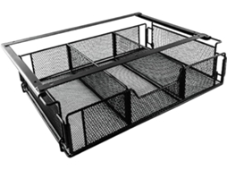 Gaveta Organizadora para Debaixo da Mesa Prateleira de Armazenamento Metal com Compartimentos Homens e Adultos VAYOTOY