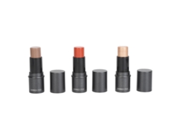 Kit De 3 Palitos De Maquiagem Cream: Destaque, Blush E Contorno Com Textura Suave E Efeito Duradouro