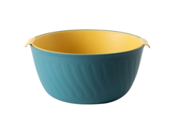 Cesto De Armazenamento Alimentos Para Cozinha, Cesto Giratório Circular Para Lavar E Regar, Cesto De Frutas Multifuncional Camada Dupla