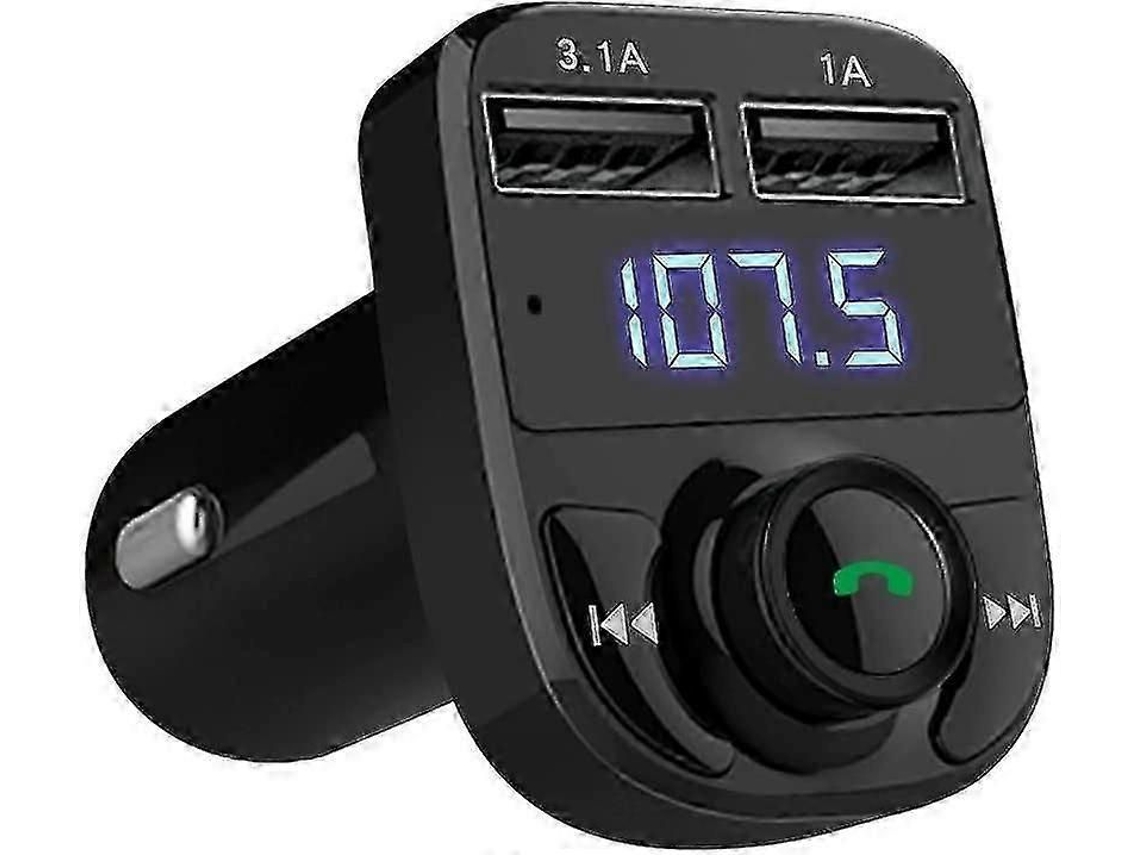Carregador Veicular Para Chamadas Em Modo Mãos-livres, Transmissor Fm Bluetooth Sem Fio E Receptor De Rádio.