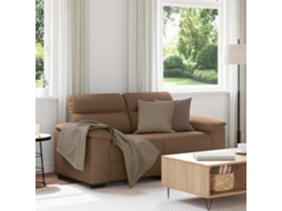 Vidaxl Sofá De 2 Lugares Tecido 160x81x84 Cm Castanho