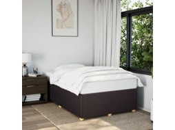 Vidaxl Estrutura De Cama Sem Colchão 120x190cm Castanho Escuro