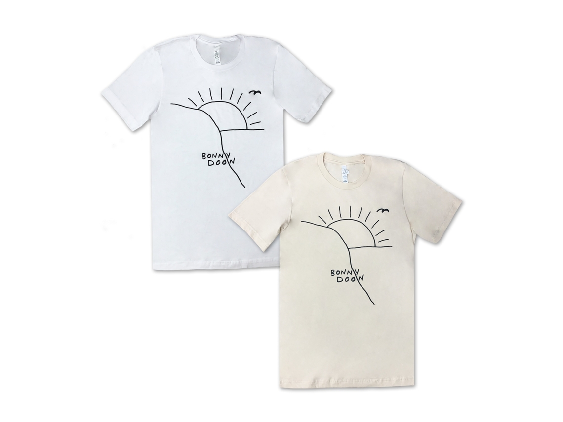 Bonny Doon Sunset T shirt ROCKINSTONE Size:l (white)