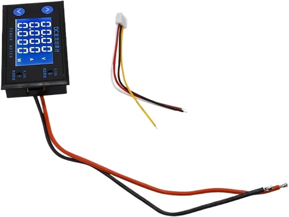 Medidor De Tensão, Corrente E Potência Digital Lcd Dc 0-200v 10a