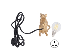 Lâmpada de Rato de Resina Moderna, Iluminação Suave, Quarto, Café, Escritório, Decor Dourado, UK