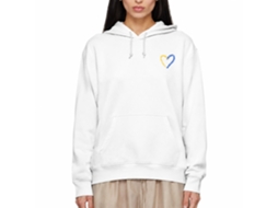 Rockinstone Viva Ukraine White Hoodie Unique Designer Style