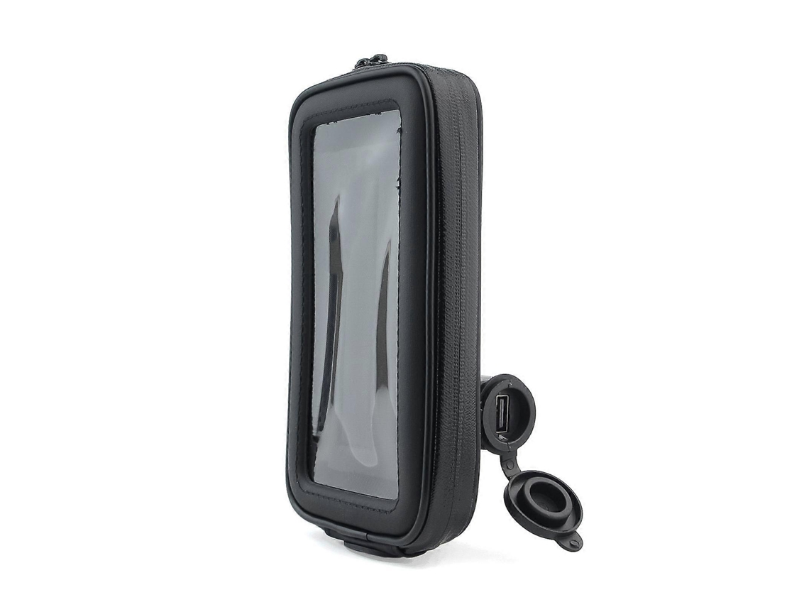 Suporte De Celular Para Guidão De Moto, Bolsa Impermeável 360° Rotação Para Motocicleta 4.7-6.5 Polegadas