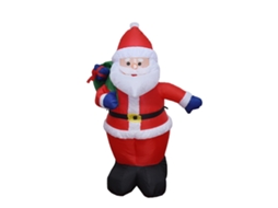 Decoração de Natal ao Ar Livre com Boneco Santa Claus, 4ft, Luzes Led LAXISCREED