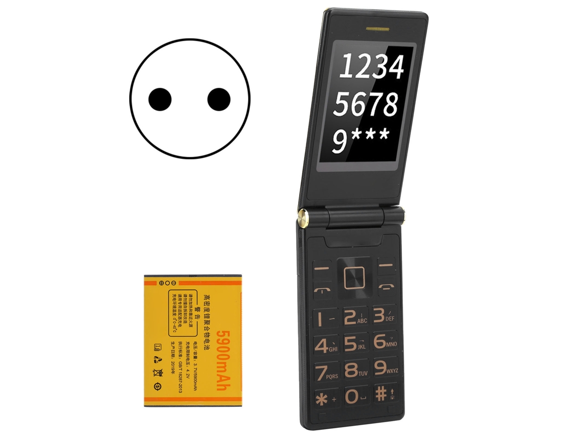 Telefone Flip Laxiscreed Dual Sim Com Botões Grandes, Fácil De Usar E Ideal Para Idosos