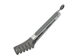 Pinça De Silicone Para Espaguete Resistente Ao Calor Cozinha 25cm Com Abertura Servir, Macarrão, Salada E Churrasco
