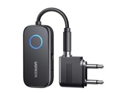 Adaptador de Áudio para Avião Ugreen com Bluetooth 5.2, Transmissor/receptor. AQUAFORGE