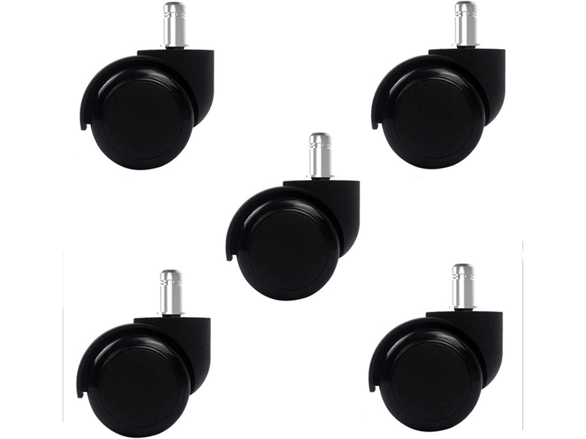 Conjunto De 5 Rodízios Para Cadeira De Escritório, R, Madeira, Silenciosos