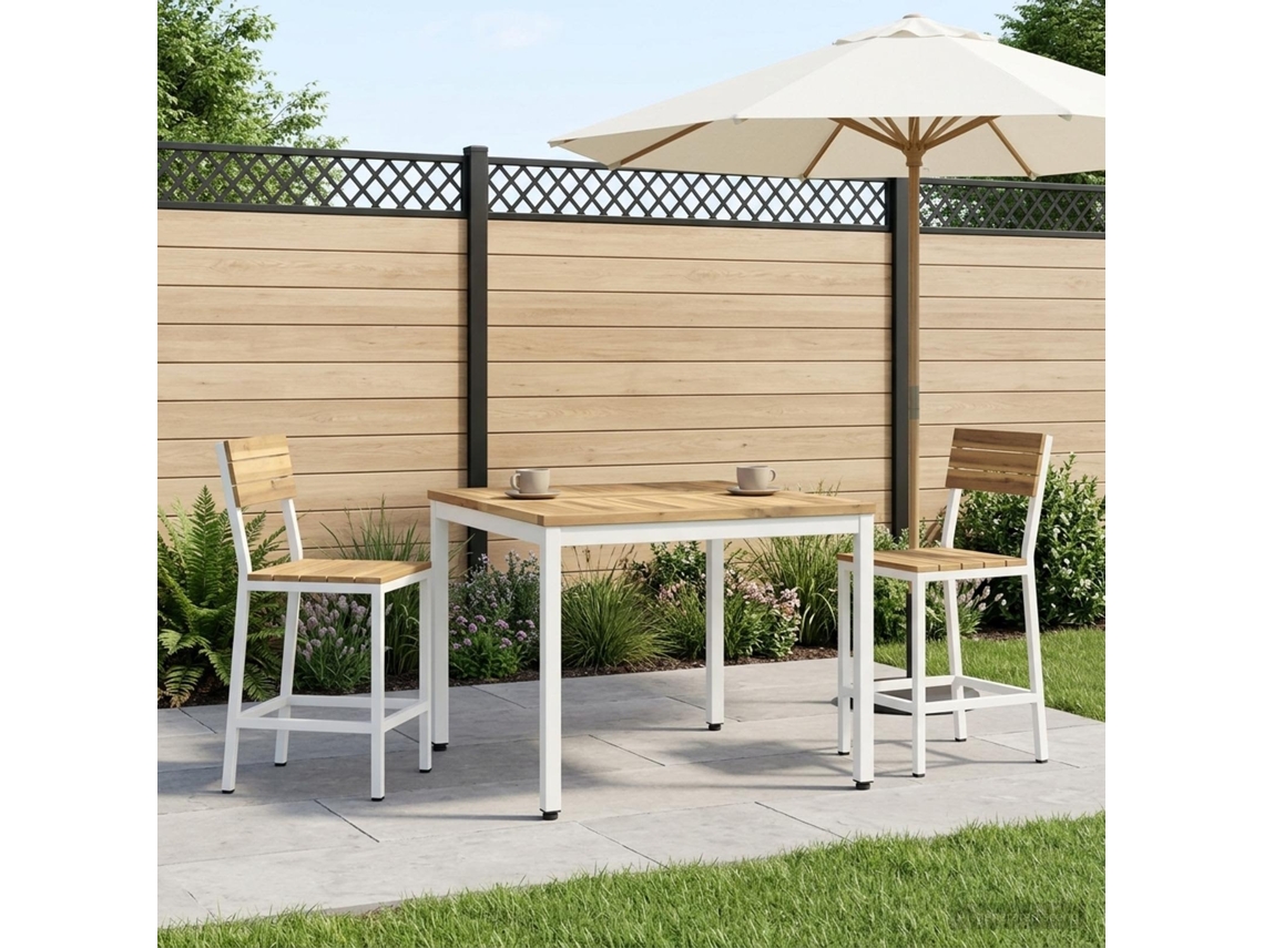 Vidaxl Mesa De Centro Branco 80 X 80,5 X 45 Cm