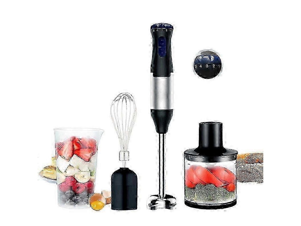 Liquidificador De Mão 4 Em 1 Com Processador De Alimentos, Liquidificador Elétrico Portátil Para Cozinha